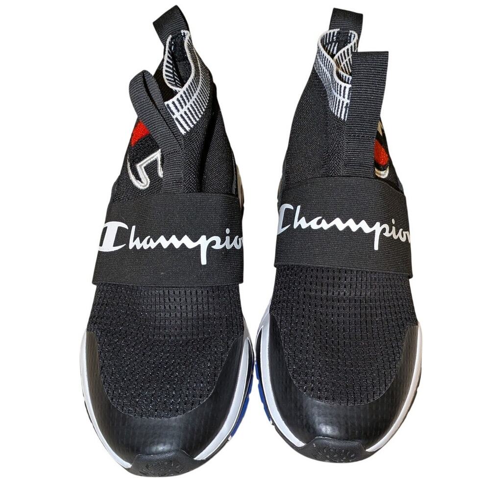 Champion Rally Pro Youth/Men's Black Canvas Athletic Cross Training Shoes